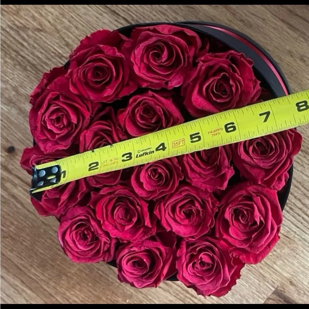 Forever roses Bouquet in box with ribbon